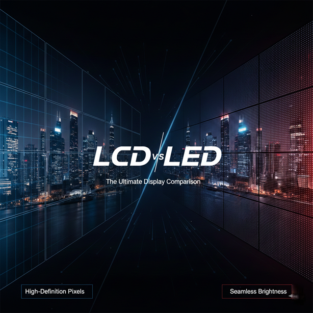 LCD 拼接電視牆_VS_LED電視牆